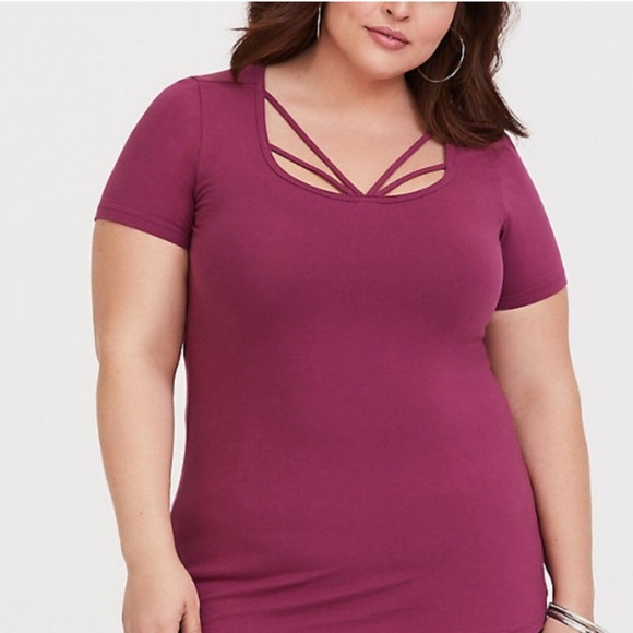 torrid Tops - NWT Torrid Strappy Foxy Tee Size 4X 🚫Price Firm🚫
